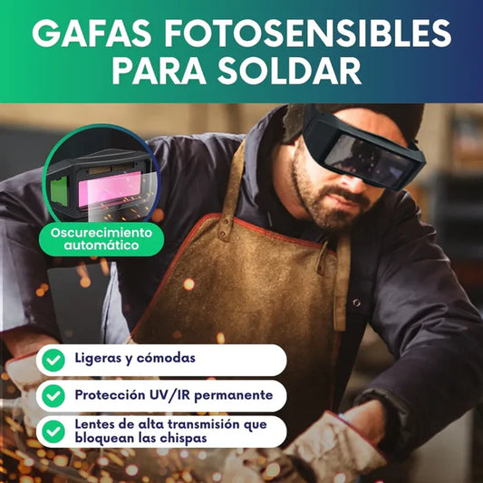 Gafas de Soldar Profesionales con Filtro Inteligente, Protección UV/IR y Diseño Ajustable