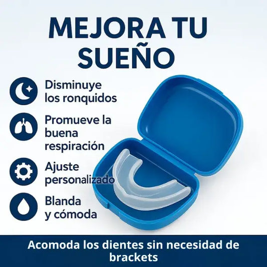 Férula Dental Premium 3 en 1: Anti Ronquidos + Anti Bruxismo + Alineación Dental
